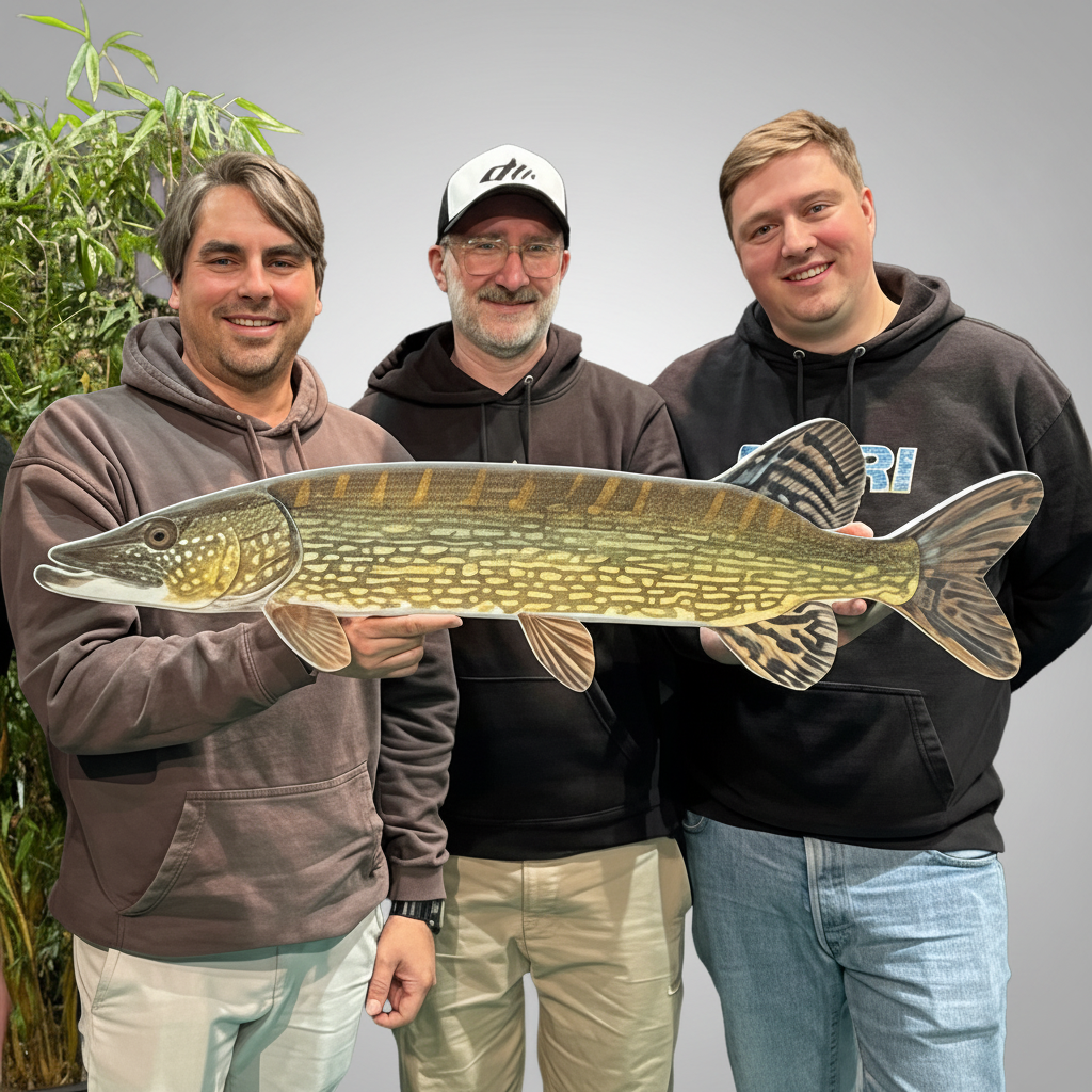 Deko Hecht, Prof Arlinghaus, Johannes Dietel