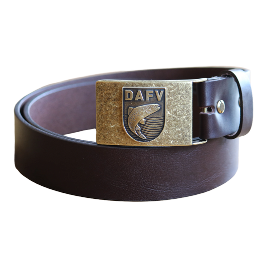 DAFV Ledergürtel mit DAFV-Gürtelschnalle)