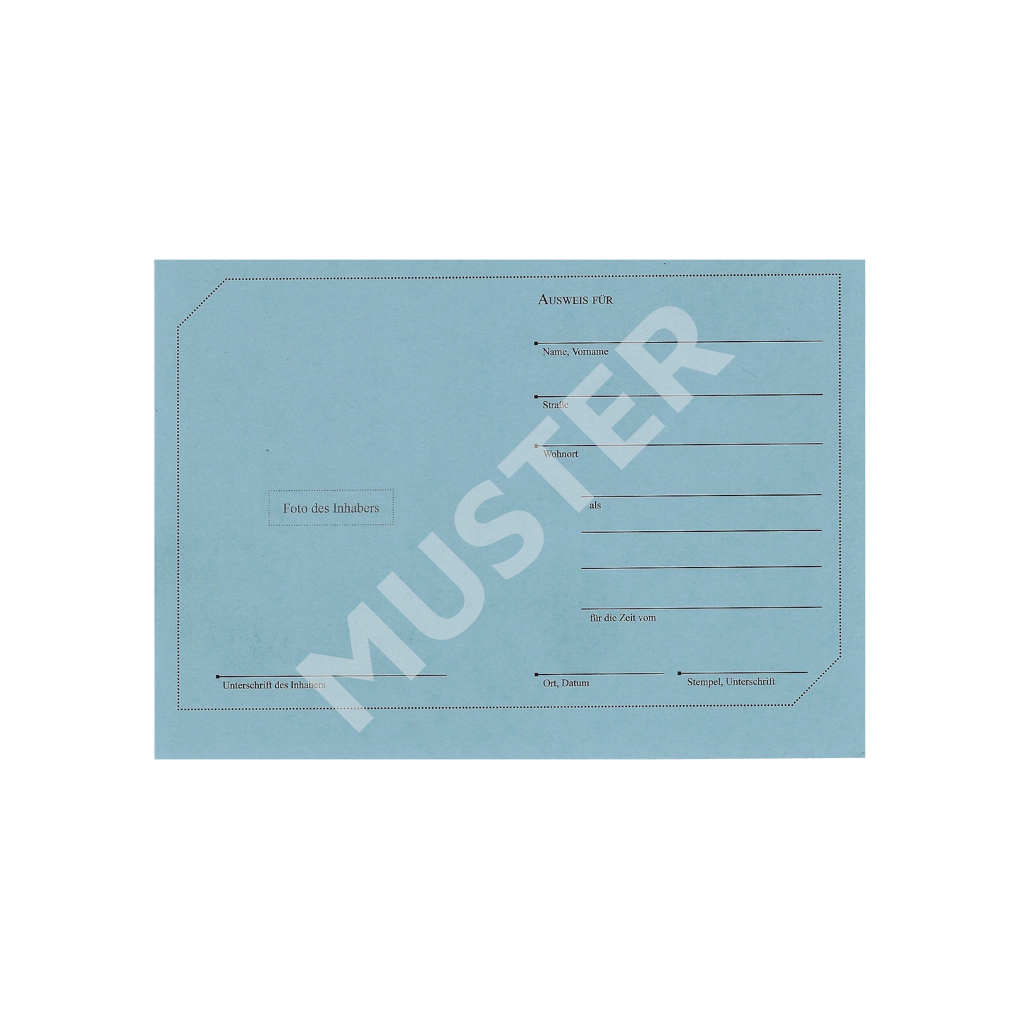 DAFV Mitgliedsausweis (blau, für Vorstand und beauftragte Personen)