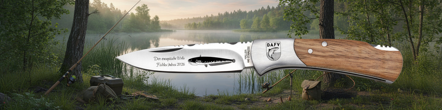 DAFV Messer zum Fisch des Jahres 2026 - Der Europäische Wels