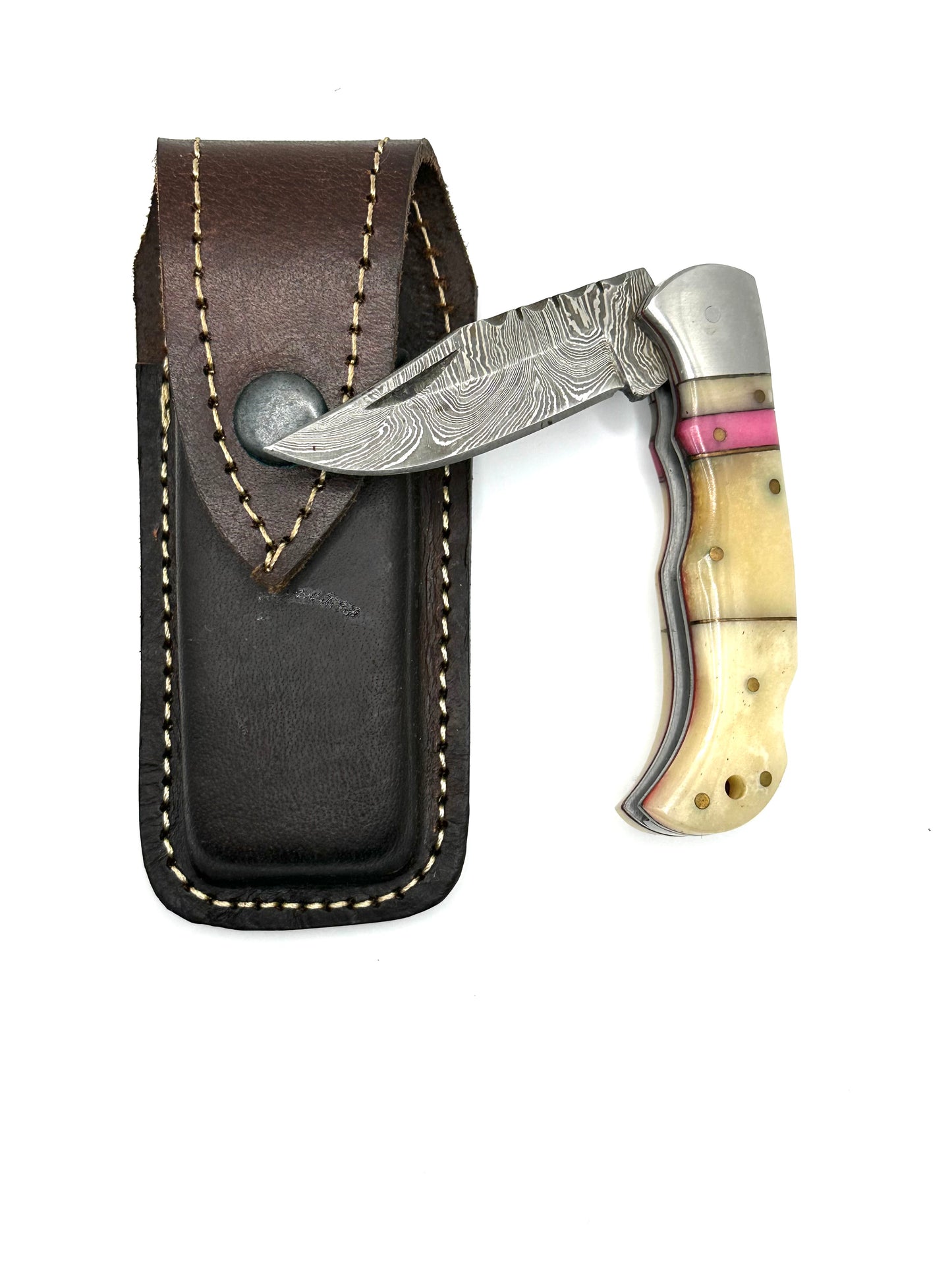 Damast-Taschenmesser Vintage – französisches Klappmesser mit individueller Note