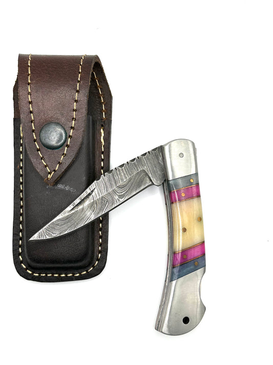Damast-Taschenmesser Vintage 4