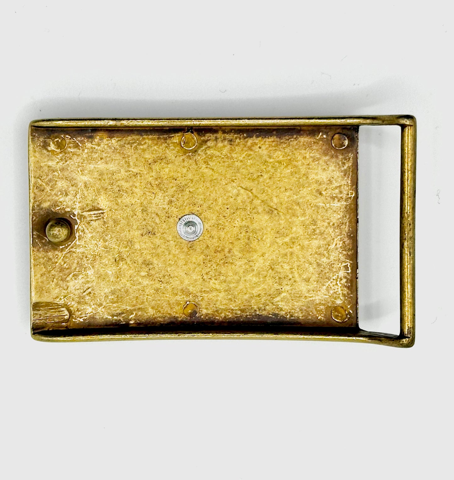 DAFV Gürtelschnalle in Altmessing für 4 cm breite Gürtel