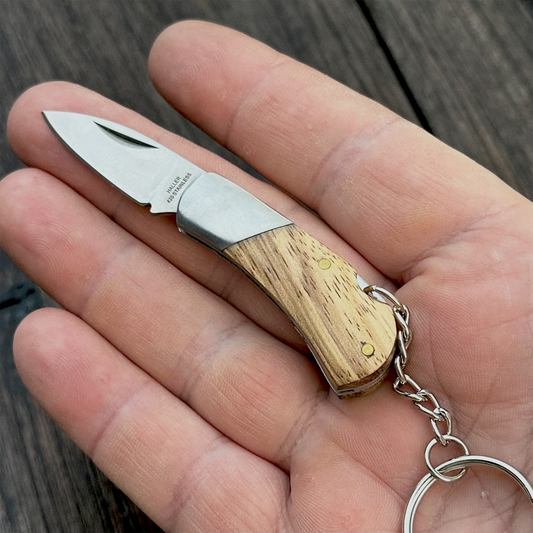 Mini Taschenmesser aus Zebraholz