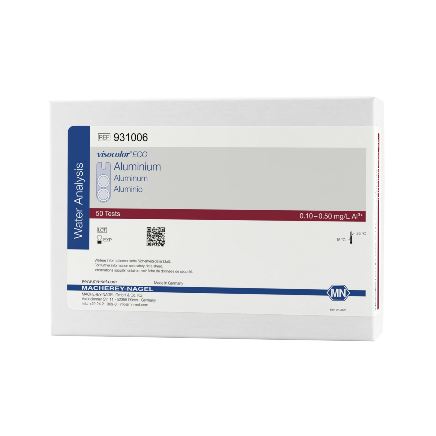 MACHEREY-NAGEL Kolorimetrischer Test VISOCOLOR ECO Aluminium (931006)