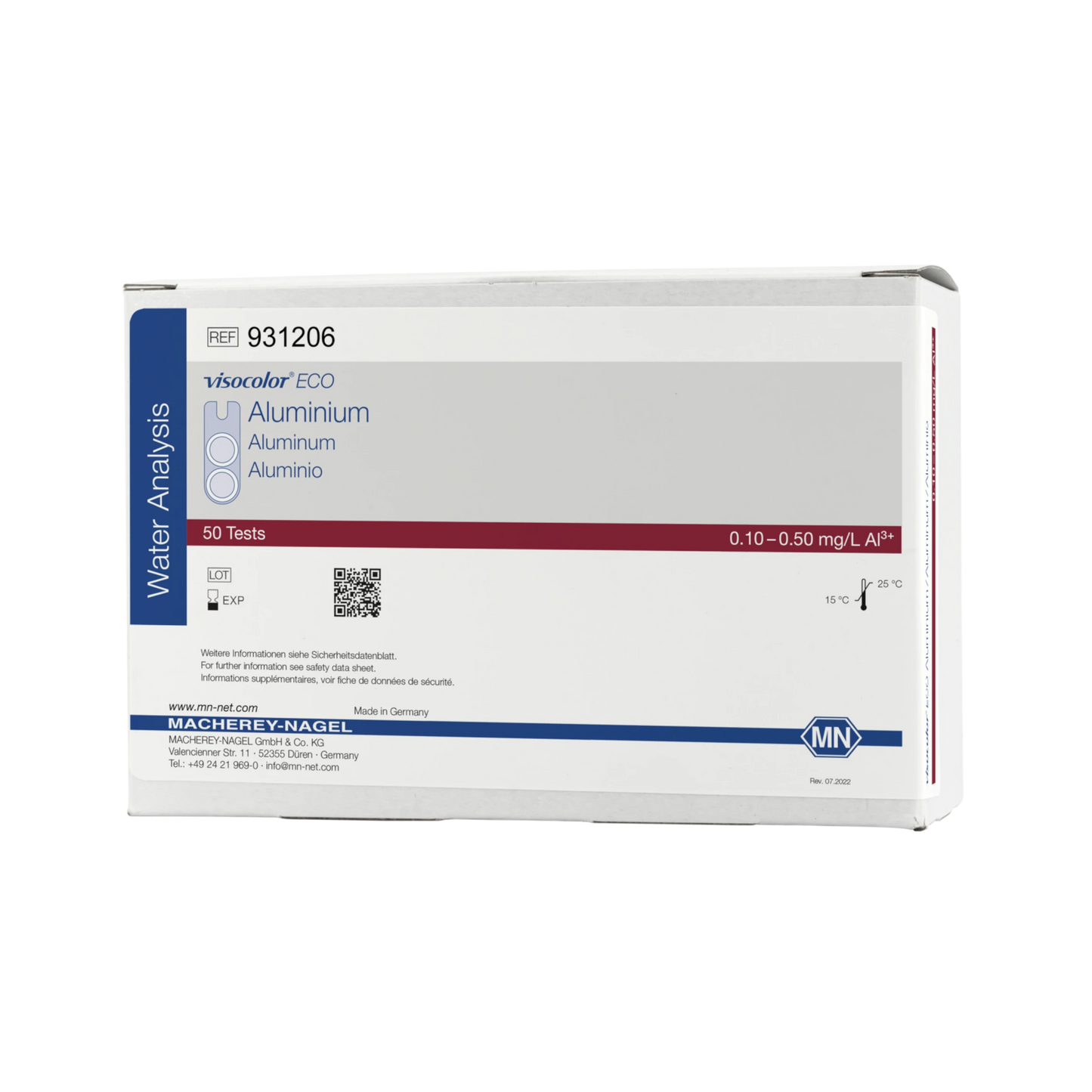 MACHEREY-NAGEL Kolorimetrischer Test VISOCOLOR ECO Aluminium, Nachfüllpackung (931206)