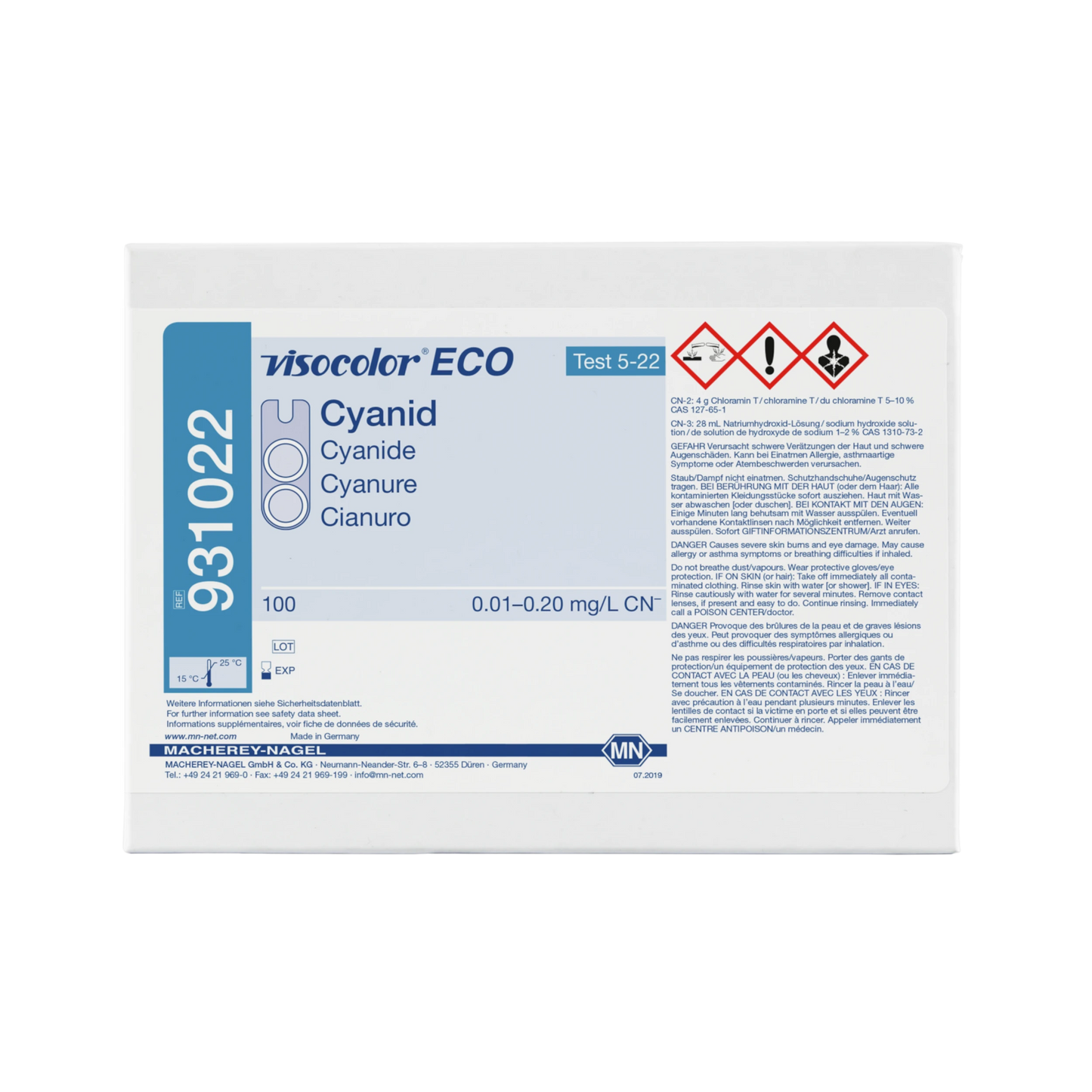 MACHEREY-NAGEL Kolorimetrischer Test VISOCOLOR ECO Cyanid (931022)