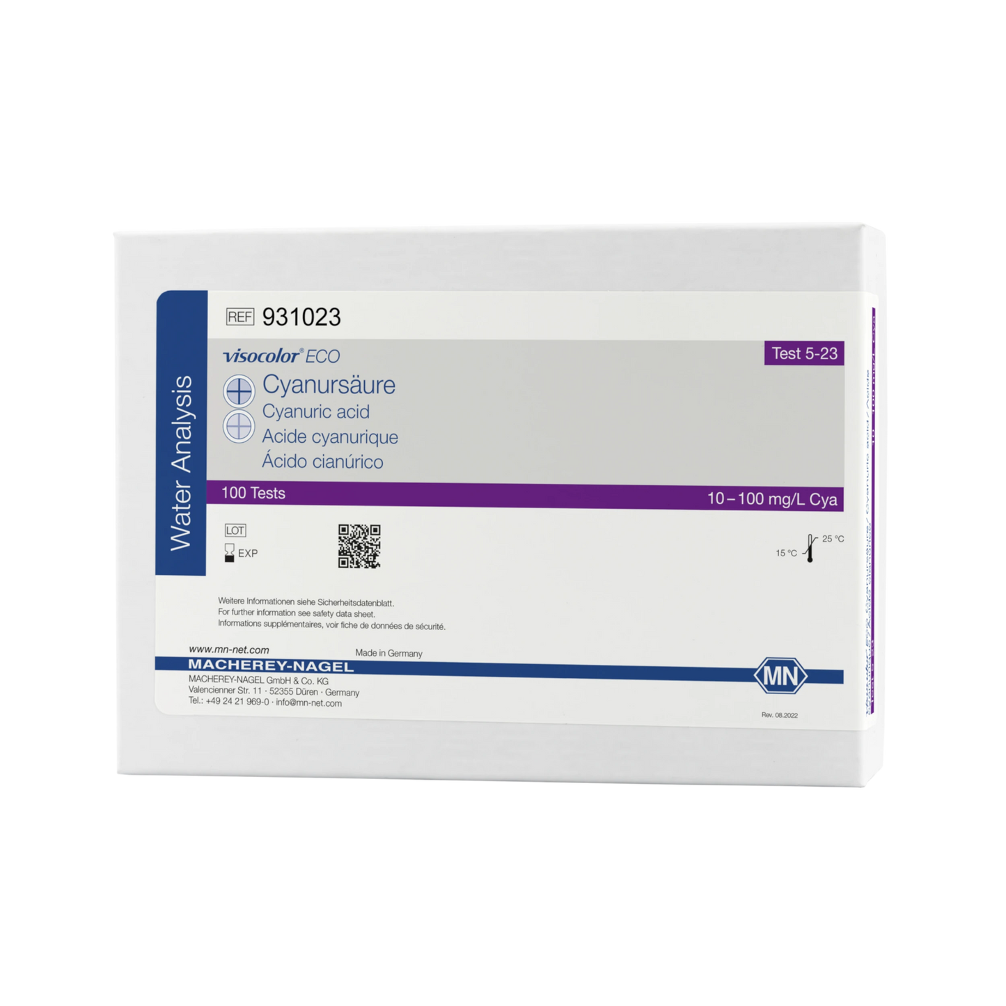 MACHEREY-NAGEL Kolorimetrischer Test VISOCOLOR ECO Cyanursäure (931023)