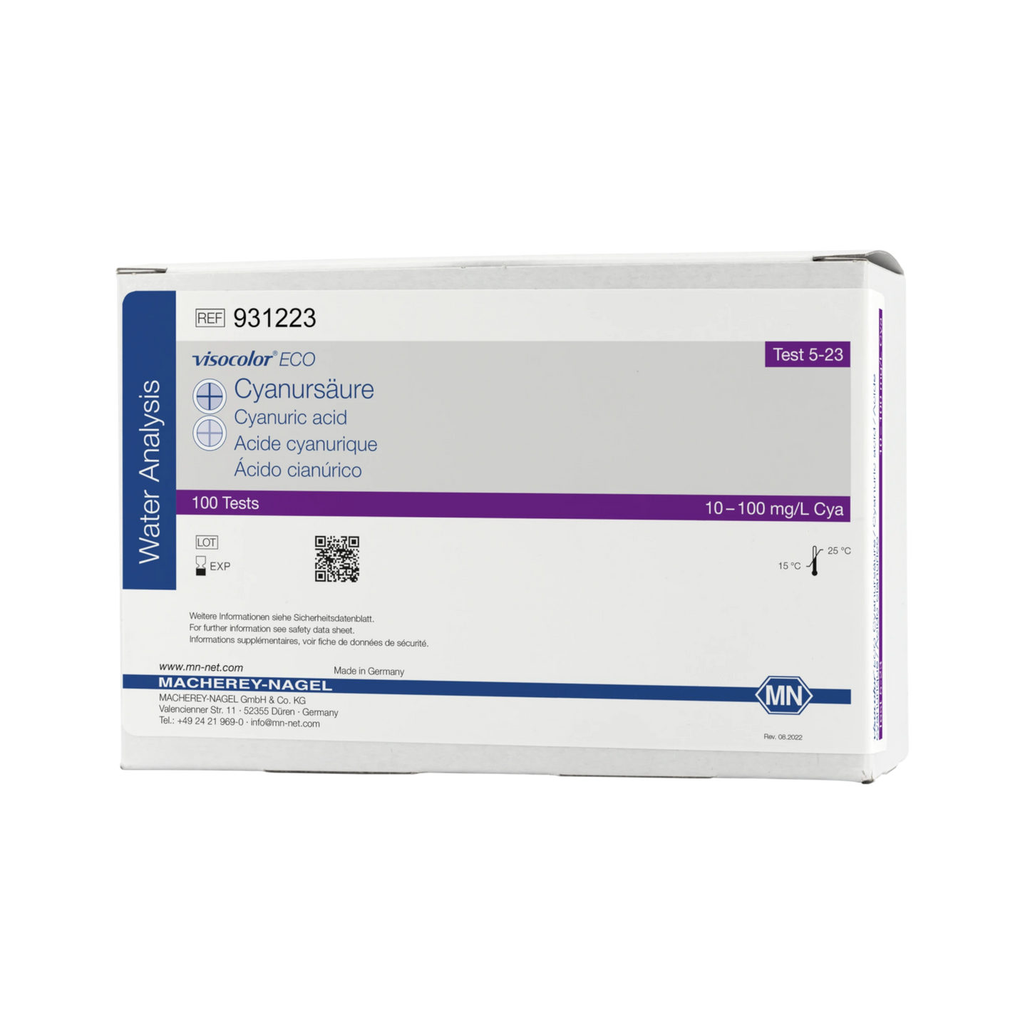 MACHEREY-NAGEL Kolorimetrischer Test VISOCOLOR ECO Cyanursäure, Nachfüllpackung (931223)