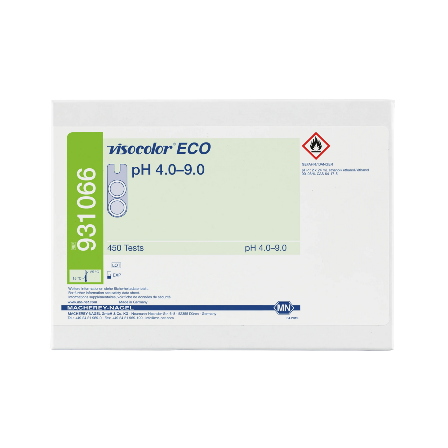 MACHEREY-NAGEL Kolorimetrischer Test VISOCOLOR ECO pH 4,0-9,0 (931066)