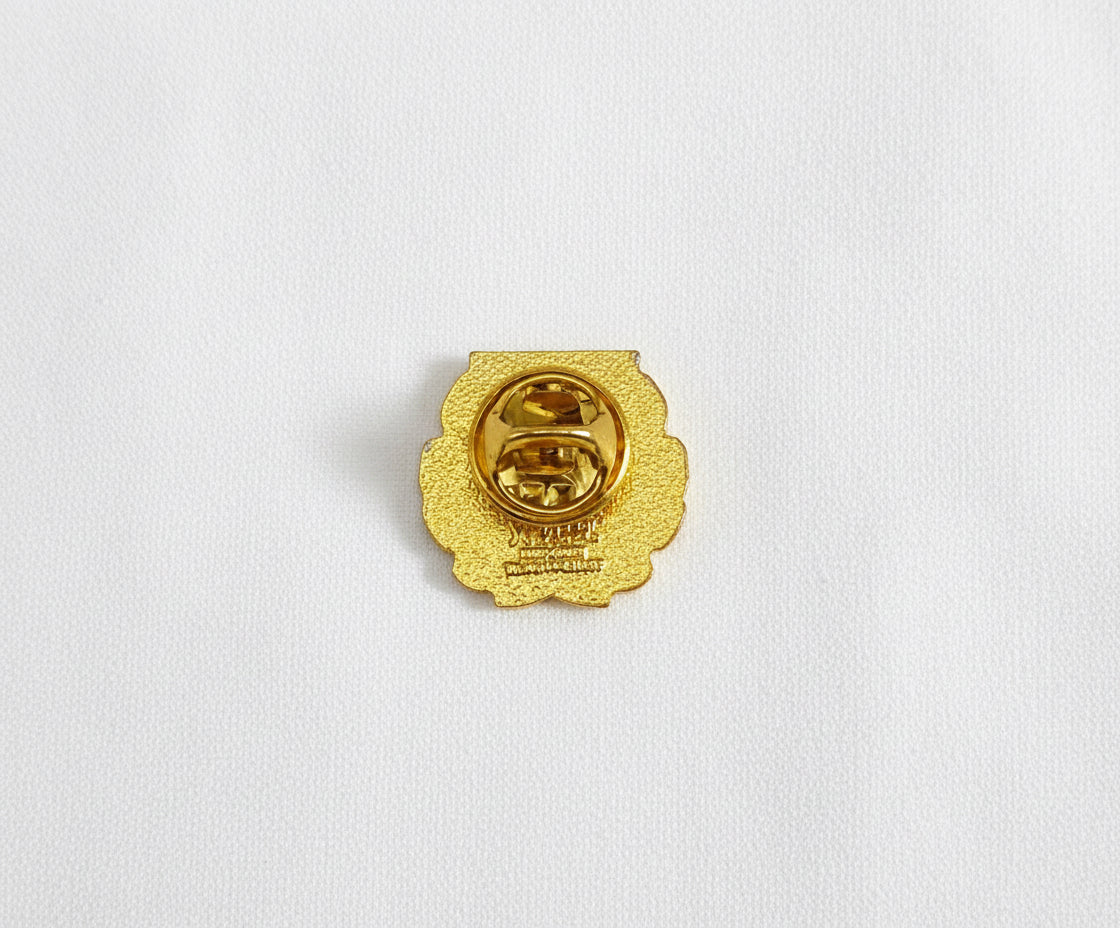 Anstecknadel für Angelverein (Muster Gold)