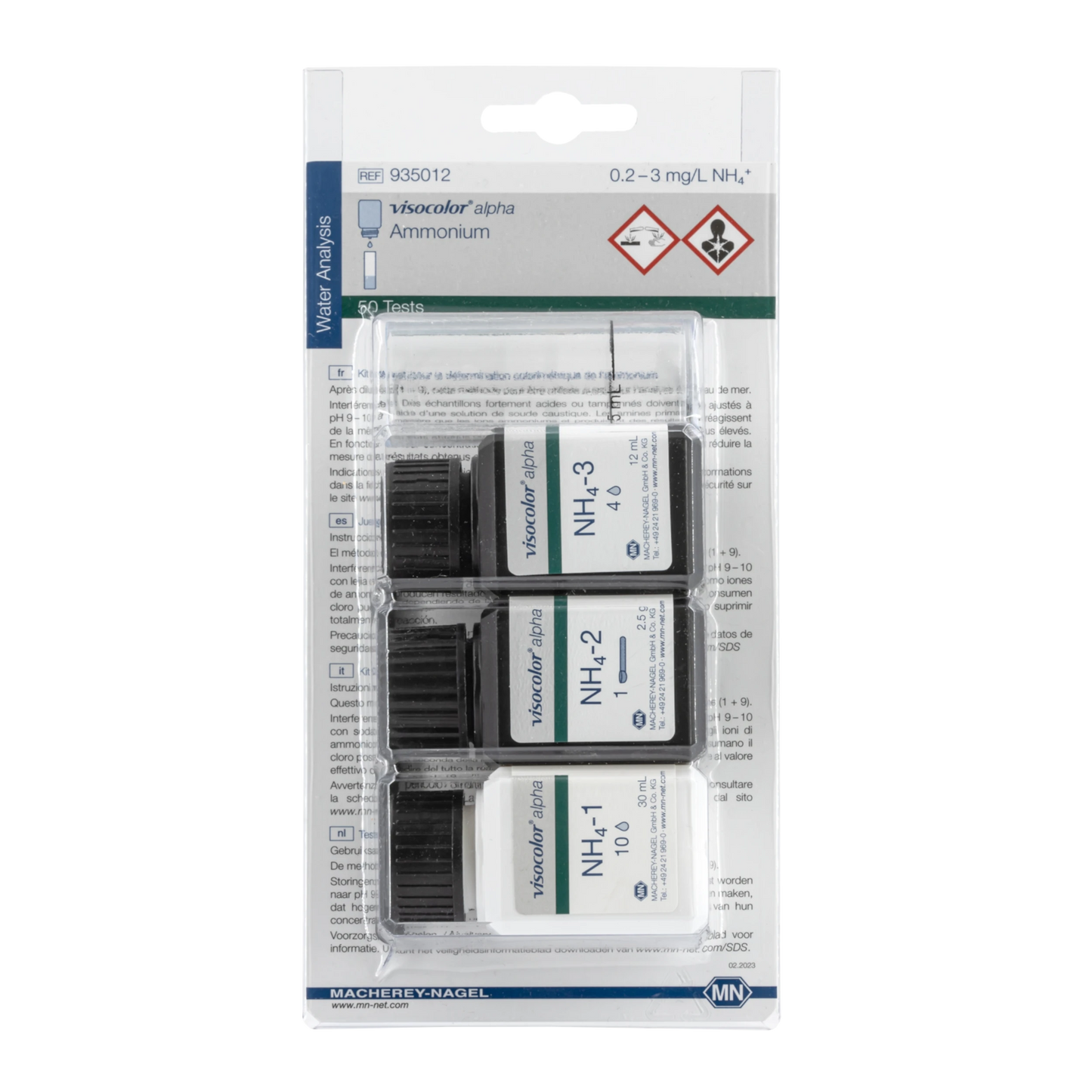 MACHEREY-NAGEL Kolorimetrischer Test VISOCOLOR alpha Ammonium (935012)