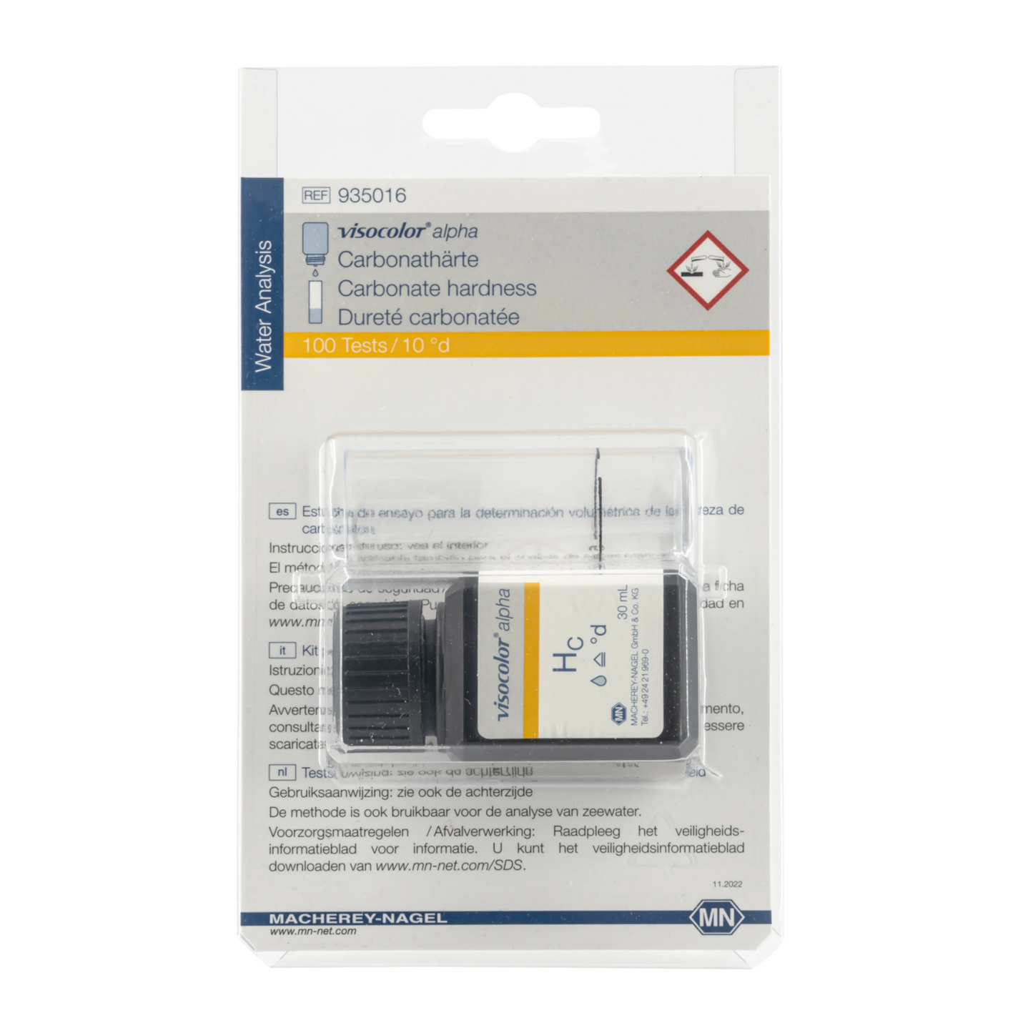 MACHEREY-NAGEL Kolorimetrischer Test VISOCOLOR alpha Carbonathärte (935016)