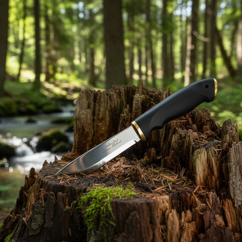 Dieses Marttiini-Messer wurde für die Jagd entwickelt und ist ein hervorragendes Allrounder-Messer, auch für Angler.