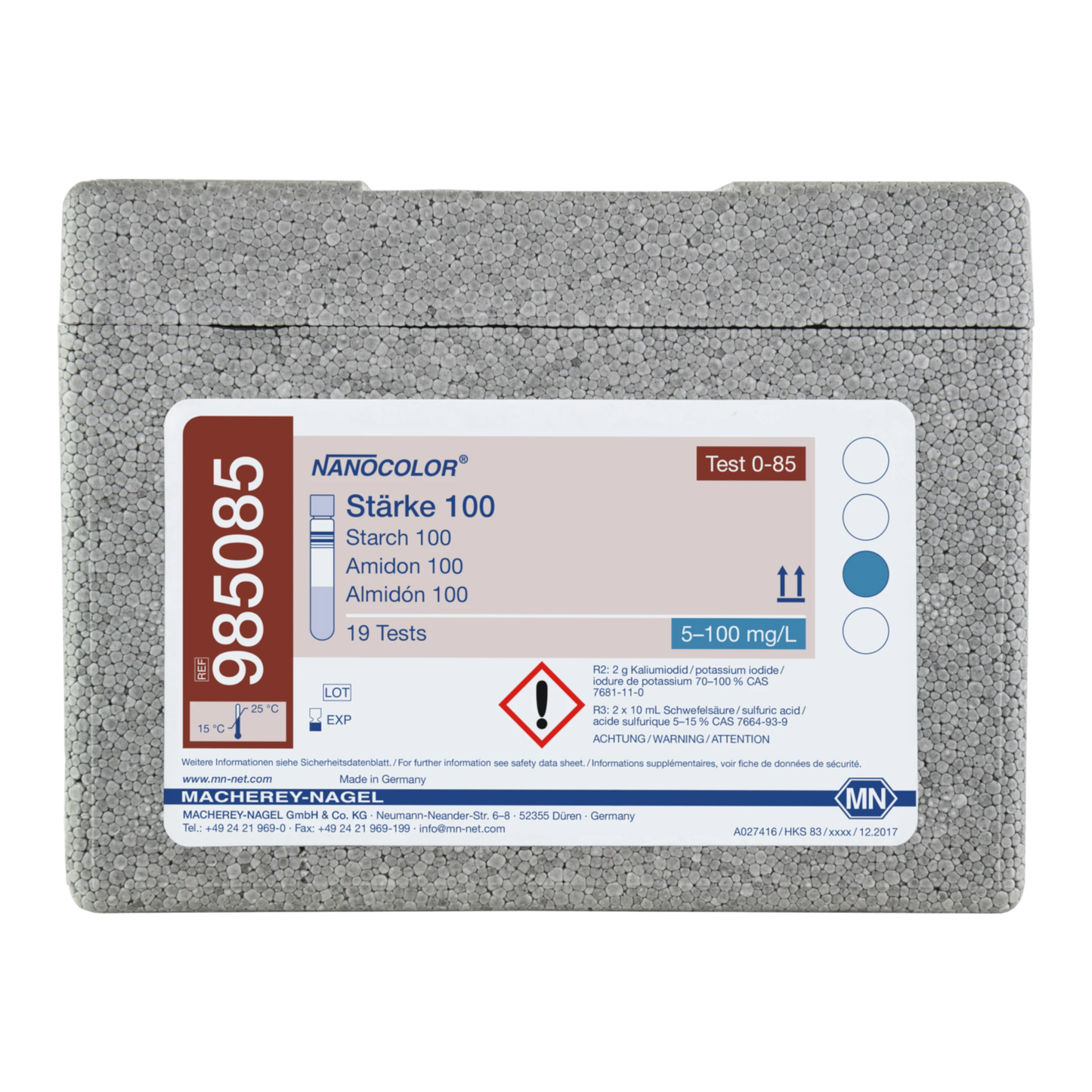 MACHEREY-NAGEL NANOCOLOR Rundküvettentest Stärke 100 (985085)