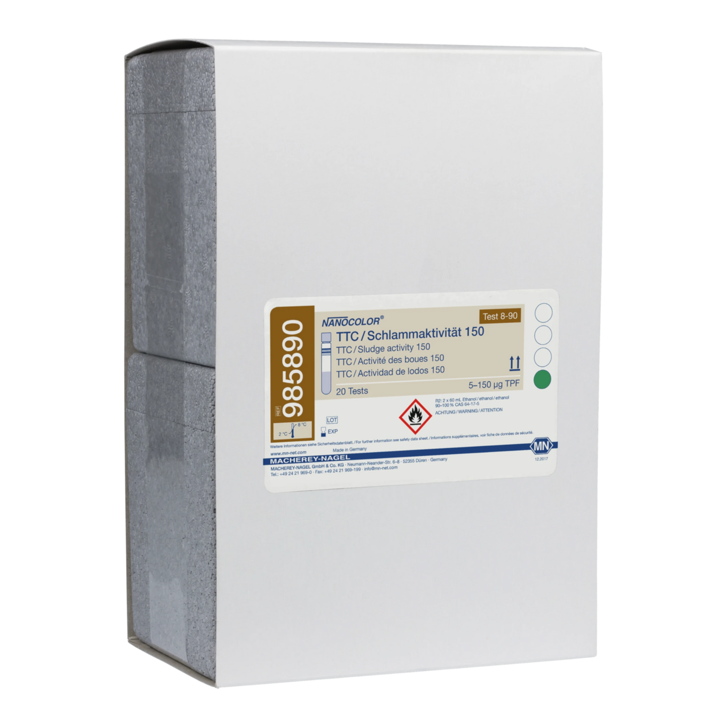 MACHEREY-NAGEL NANOCOLOR Rundküvettentest TTC / Schlammaktivität 150 (985890)