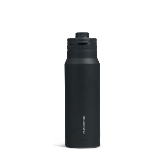 Dometic Chug Bottle Thermoskanne (dunkelgrau) – 1 l mit Fischmotiv | Exklusiv im DAFV.Shop
