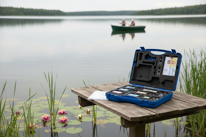 Ideal für die Gewässeranalyse durch den Angelverein: der Analysekoffer VISOCOLOR ECO.