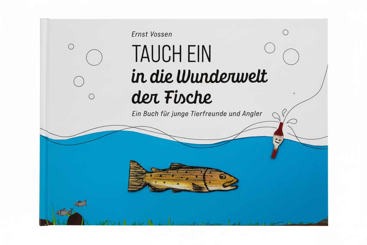 "Tauch ein in die Wunderwelt der Fische" heißt dieses liebevoll gestaltete Kinderbuch von Ernst Vossen.