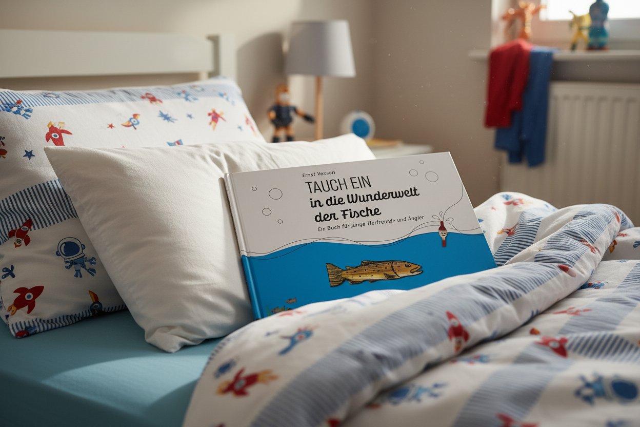 Die perfekte Bettlektüre für junge Angler und Natur Entdecker: das Buch "Tauch ein in die Wunderwelt der Fische".