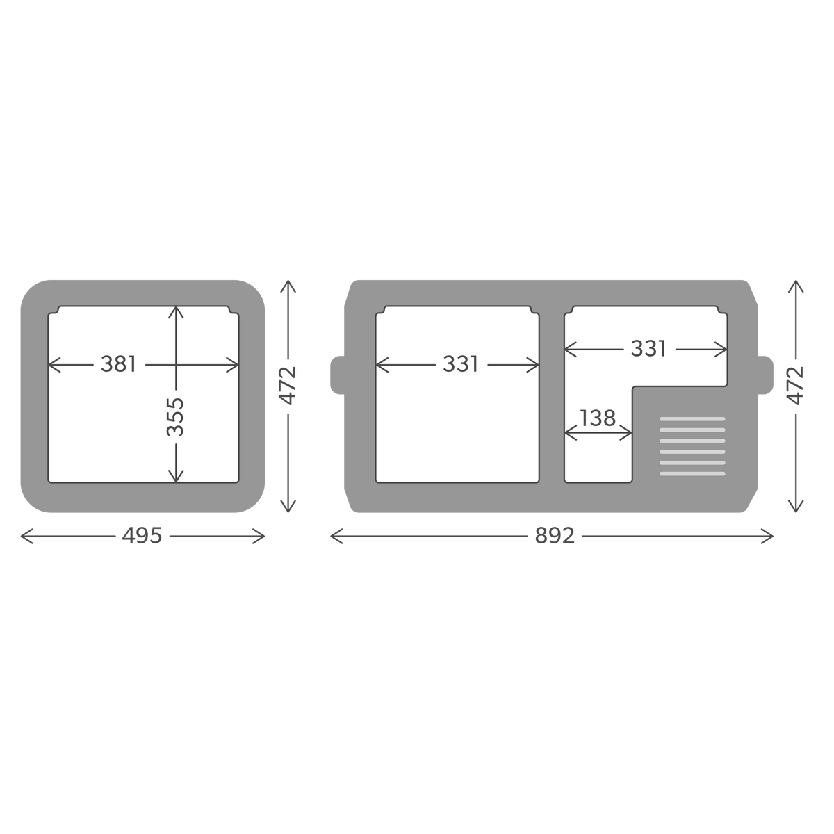 Dometic CFX5 75DZ Kompressor-Kühlbox – 75 l, Dual Zone