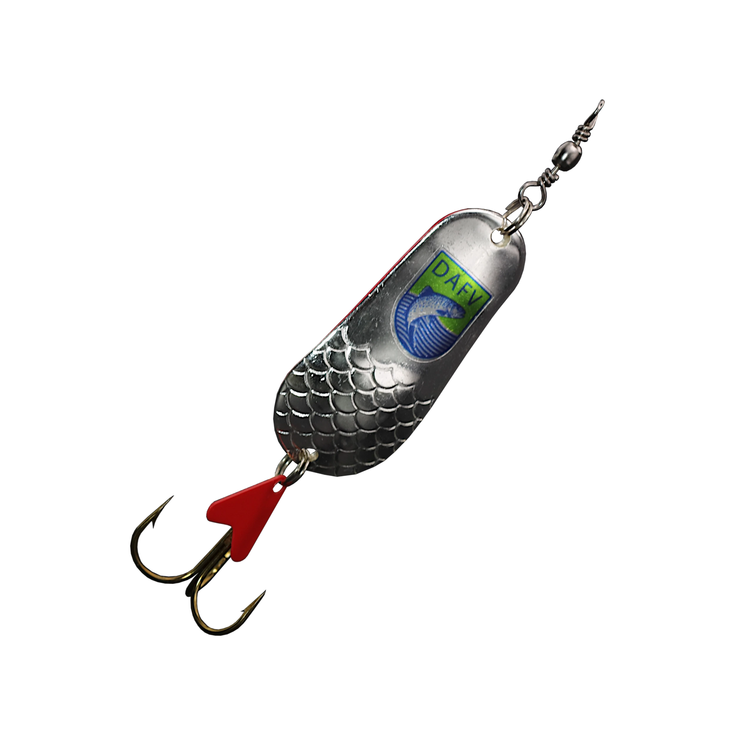 22 Gramm ist dieser sehr fängige Effet-Blinker mit DAFV-Logo schwer.