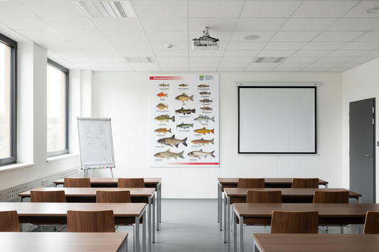 Das offizielle Poster des DAFV mit den nicht heimischen Fischarten ist wichtiges Lehrmaterial.