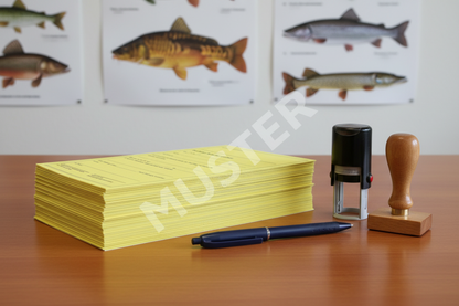 Fischerei-Erlaubnisschein (Blanko-Angelkarte)