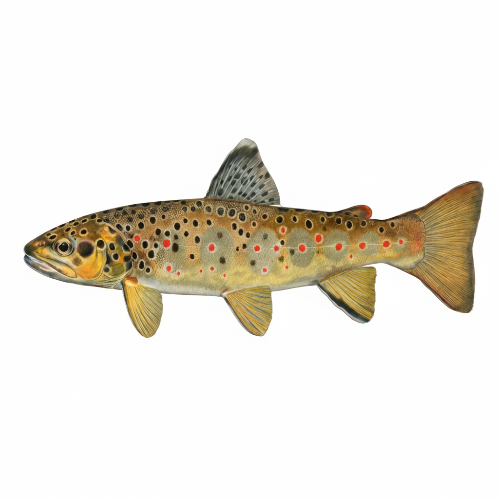 DAFV Konturenfisch „Bachforelle““ – ca. 87 cm