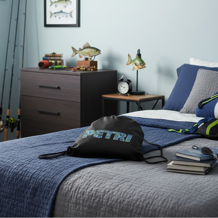 PETRI - der Turnbeutel, an den selbst Turnbeutel-Vergesser denken!