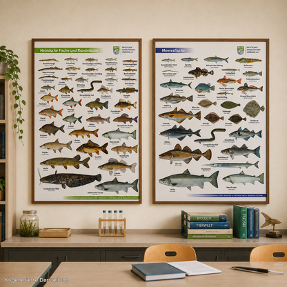 DAFV Fisch-Poster Bundle – Meeresfische & heimische Fische