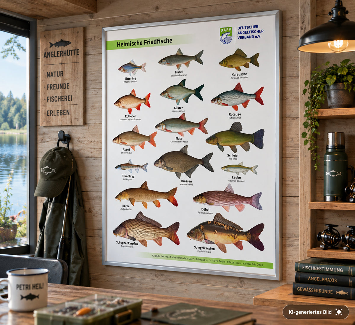 DAFV Fisch-Poster „Heimische Friedfische“