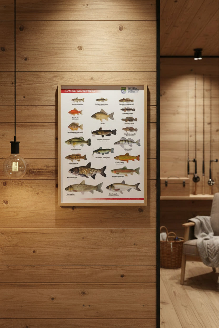 DAFV Fisch-Poster „Nicht heimische Fische“ – Lehr- und Deko-Poster