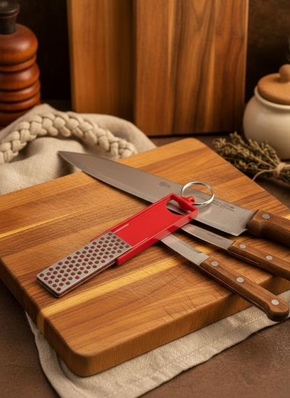 Der DMT Diamond Mini-Sharp ist ein kleiner, sehr praktischer Messerschärfer.