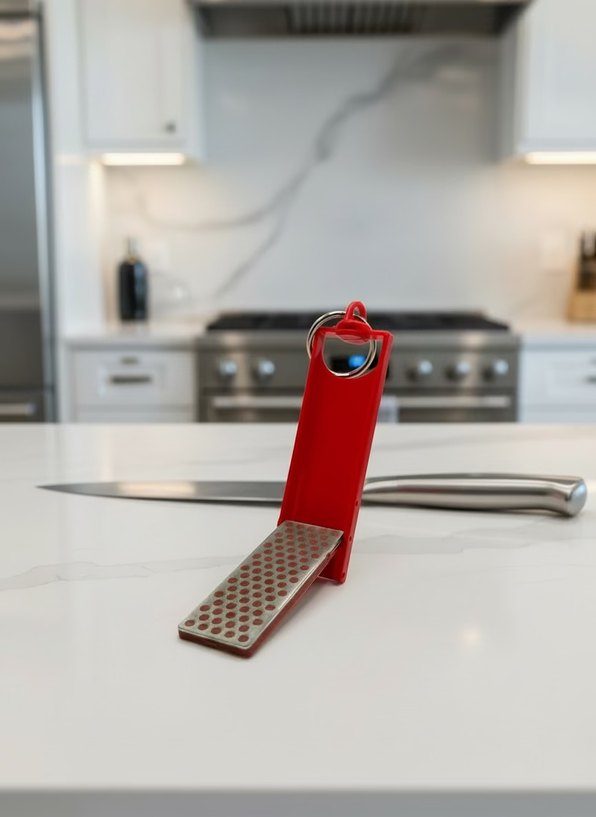 Der DMT Diamond Mini-Sharp ist auch in der heimischen Küche unentbehrlich.