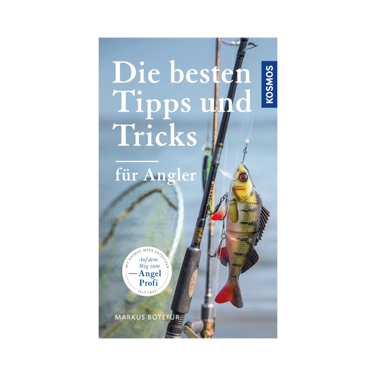 Dies ist ein Buch geschrieben von Markus Bötefür mit den besten Tipps und Tricks für Angler, herausgegeben vom KOSMOS Verlag