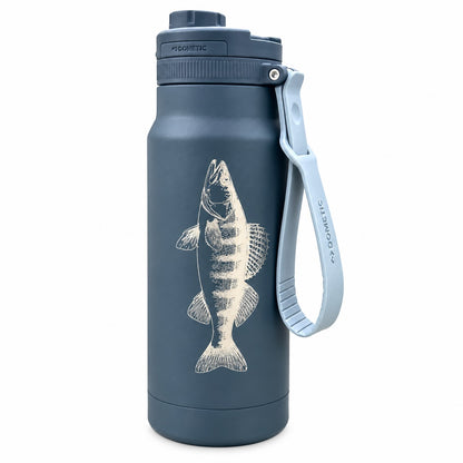Dometic Chug Bottle Thermoflasche (ocean) – 1 l mit Fischmotiv | Exklusiv im DAFV.Shop