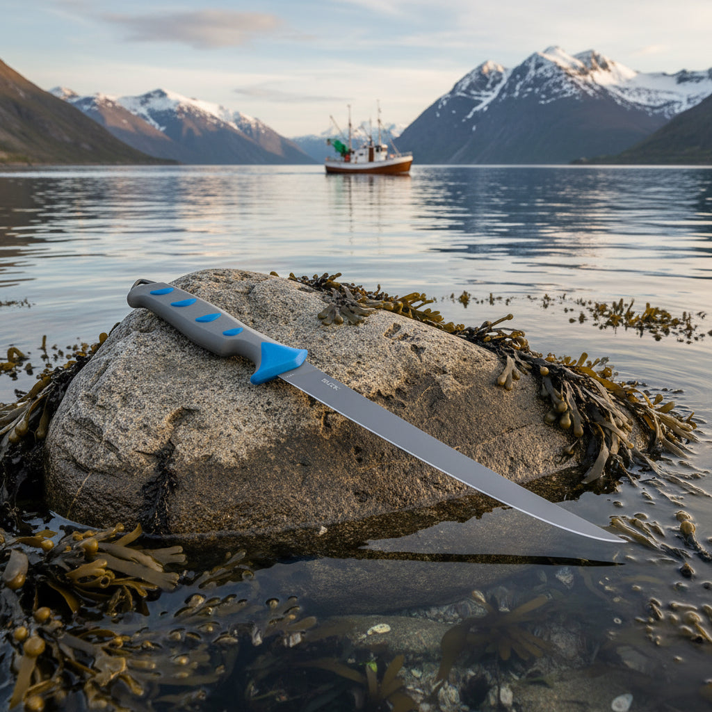 Das Filetiermesser Salt Water ist perfekt für die Norwegen-Angeltour.