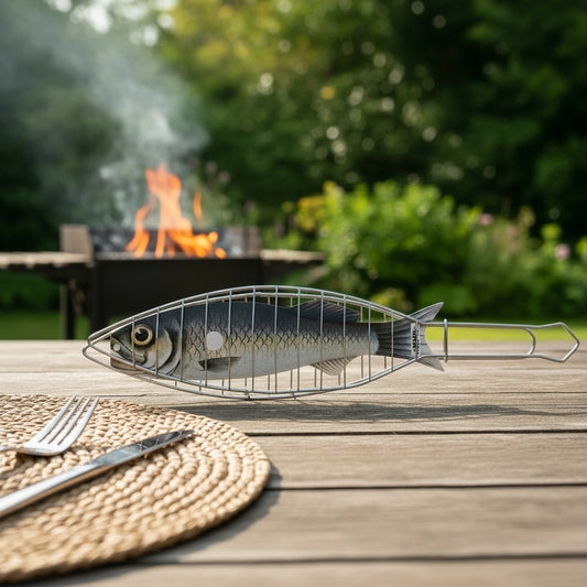 Der Fisch-Griller 30 ist ideal für das Grillen von Forellen und Barschen.