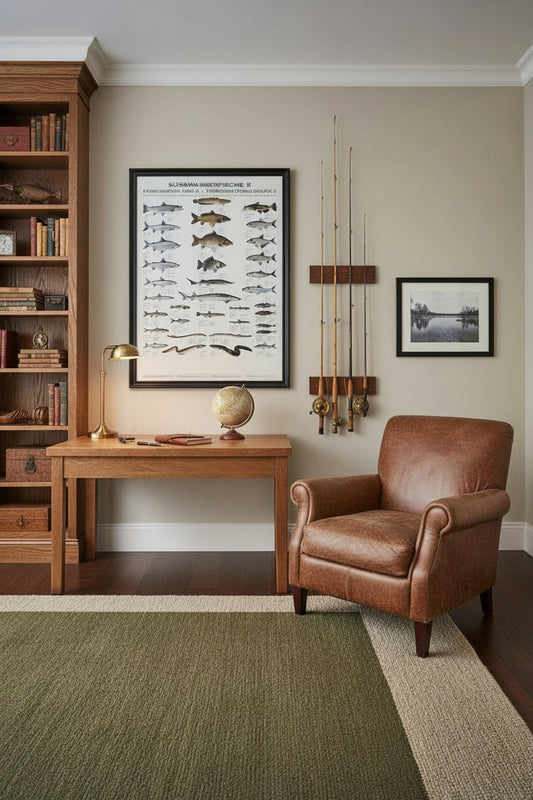 PescArs Fischtafel Süßwasserfische II – hochwertiges Poster für Angler