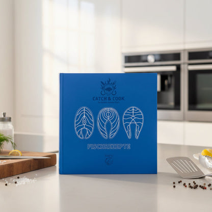 So sieht das neue Kochbuch "Fischrezepte" des DAFV aus. Die Rezepte stammen von Moritz Freudenthal.