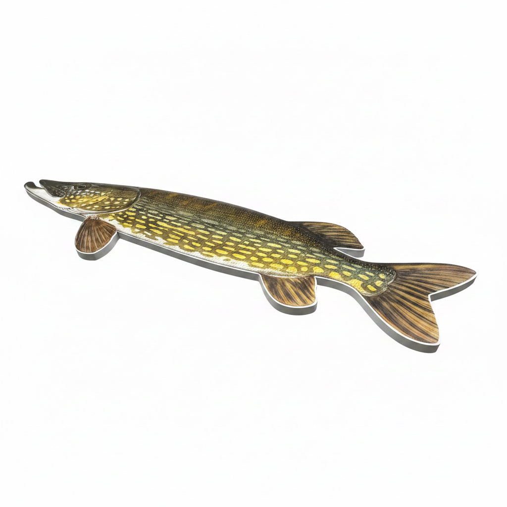 Konturenfisch-Bundle „Heimische Raubfische“, Zander, Barsch und Hecht