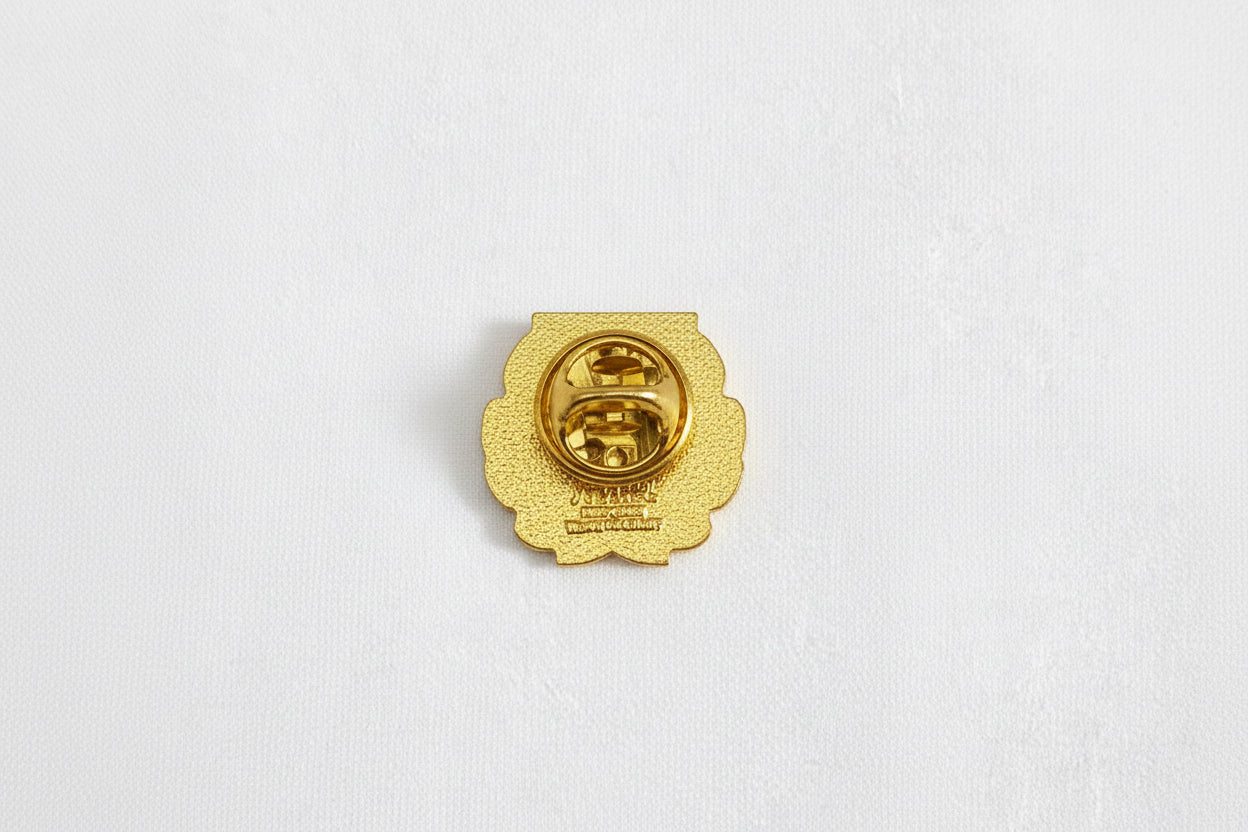 Anstecknadel für Angelverein und Landesanglerverband (Muster Gold)