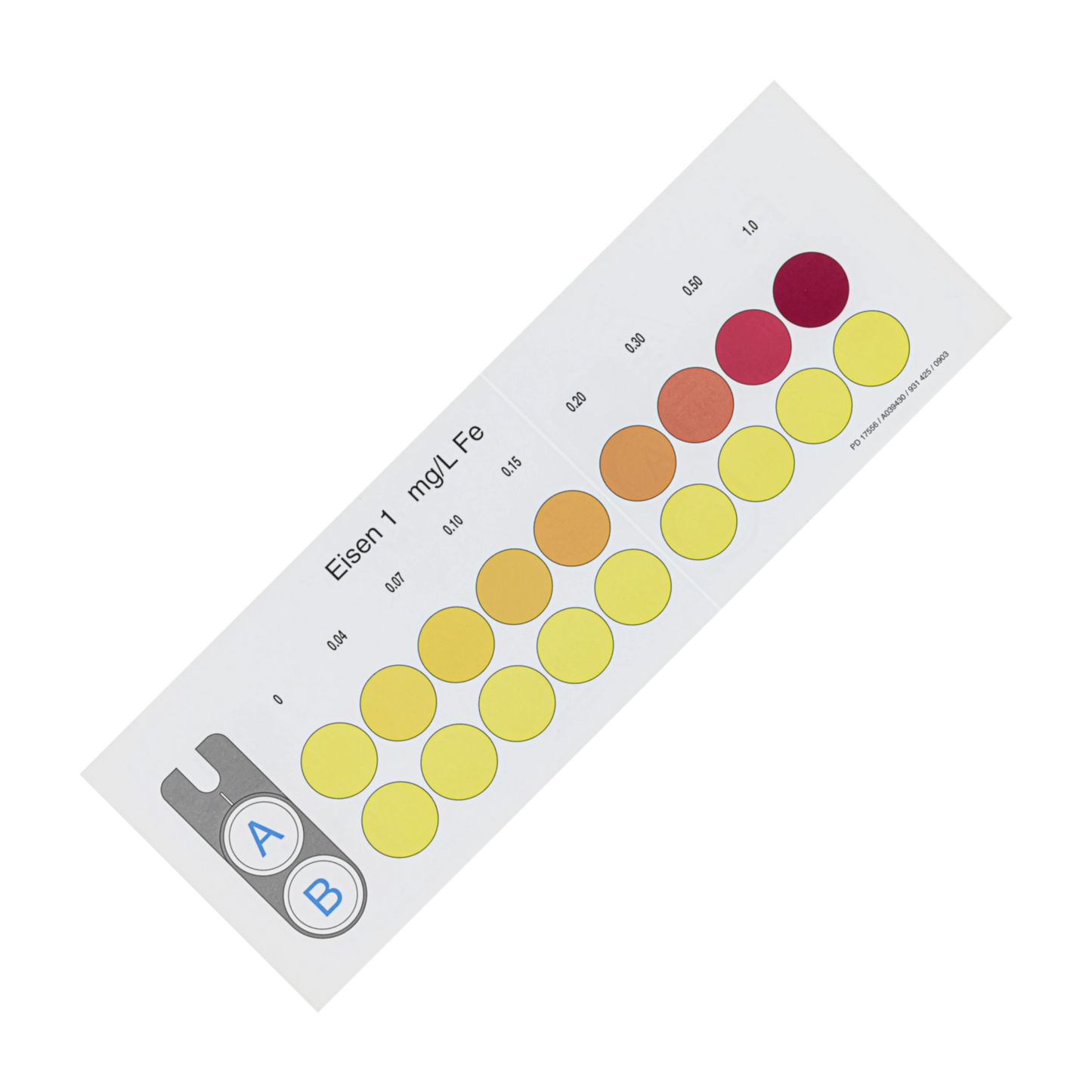 MACHEREY-NAGEL Farbvergleichskarte für VISOCOLOR ECO Eisen 1 (931425)
