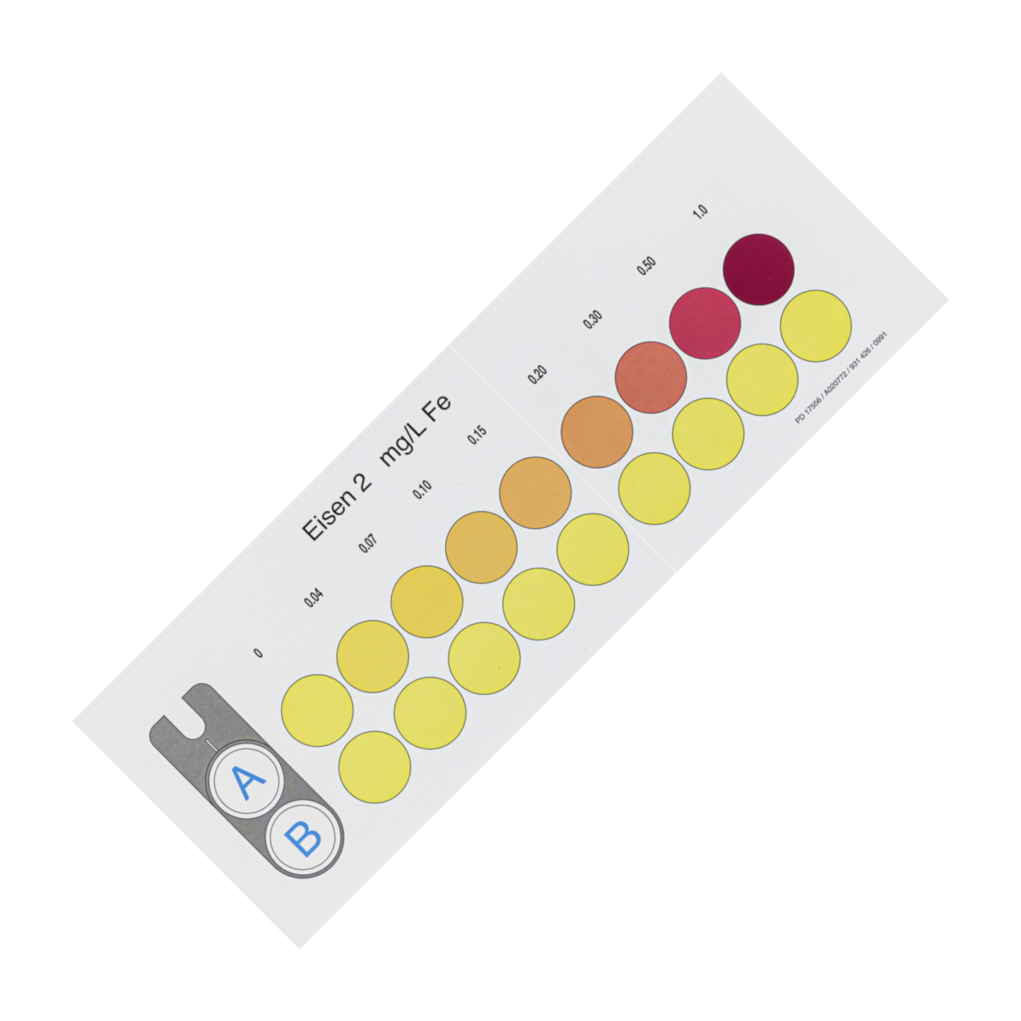 MACHEREY-NAGEL Farbvergleichskarte für VISOCOLOR ECO Eisen 2 (931426)