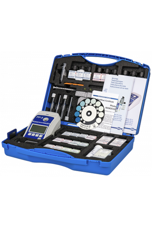 MACHEREY-NAGEL VISOCOLOR Fish Analysenkoffer für Fischereigewässer mit Kompaktphotometer PF‑3 (934127)