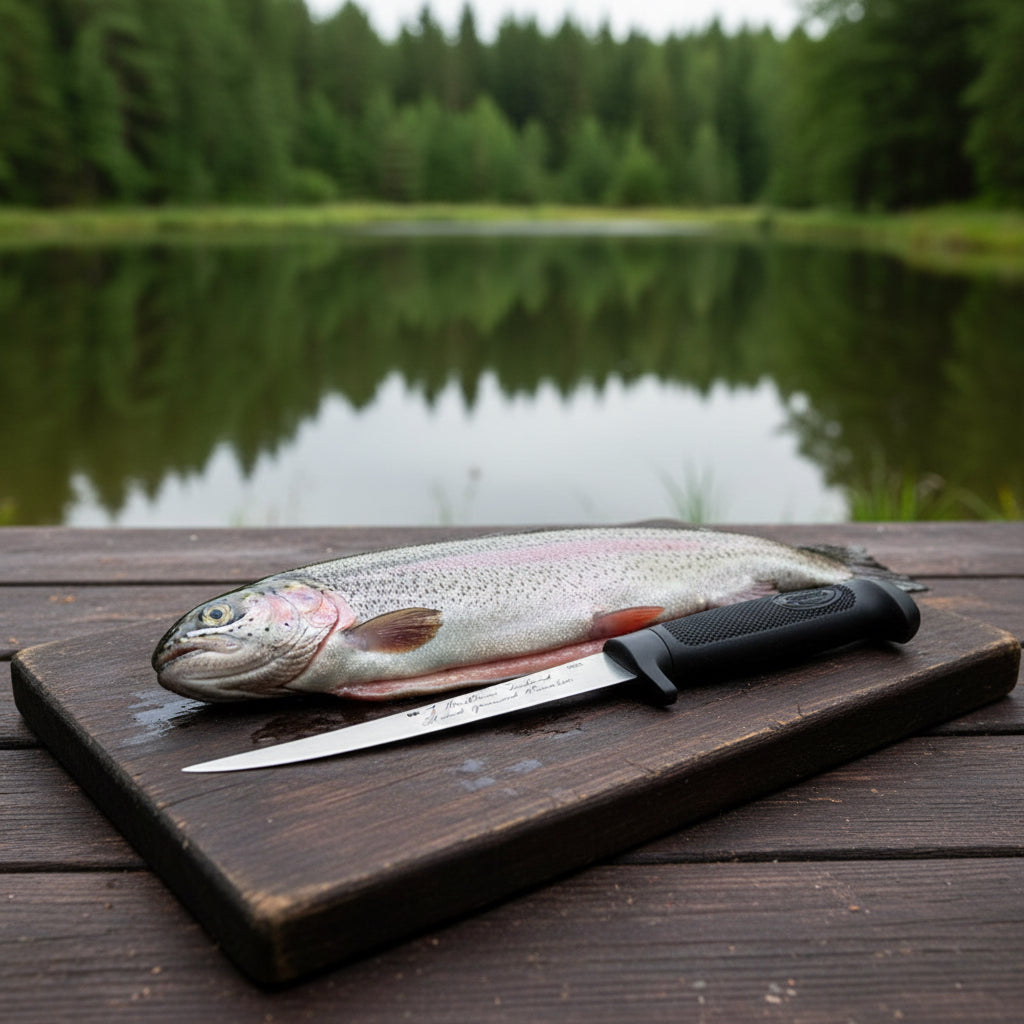 Das MARTTIINI Filetiermesser ist günstig, aber sehr gut. 15 cm Klingenlänge.