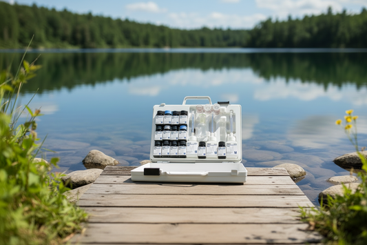 Das Kompaktlabor von Merck ist ideal für die Wasseranalyse direkt am Gewässer.