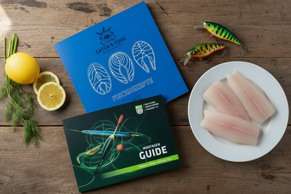 Zwei Bücher, ein Preis: Den Montagen-Guide und das Kochbuch Fischrezepte gibt es jetzt zum Vorteilspreis.