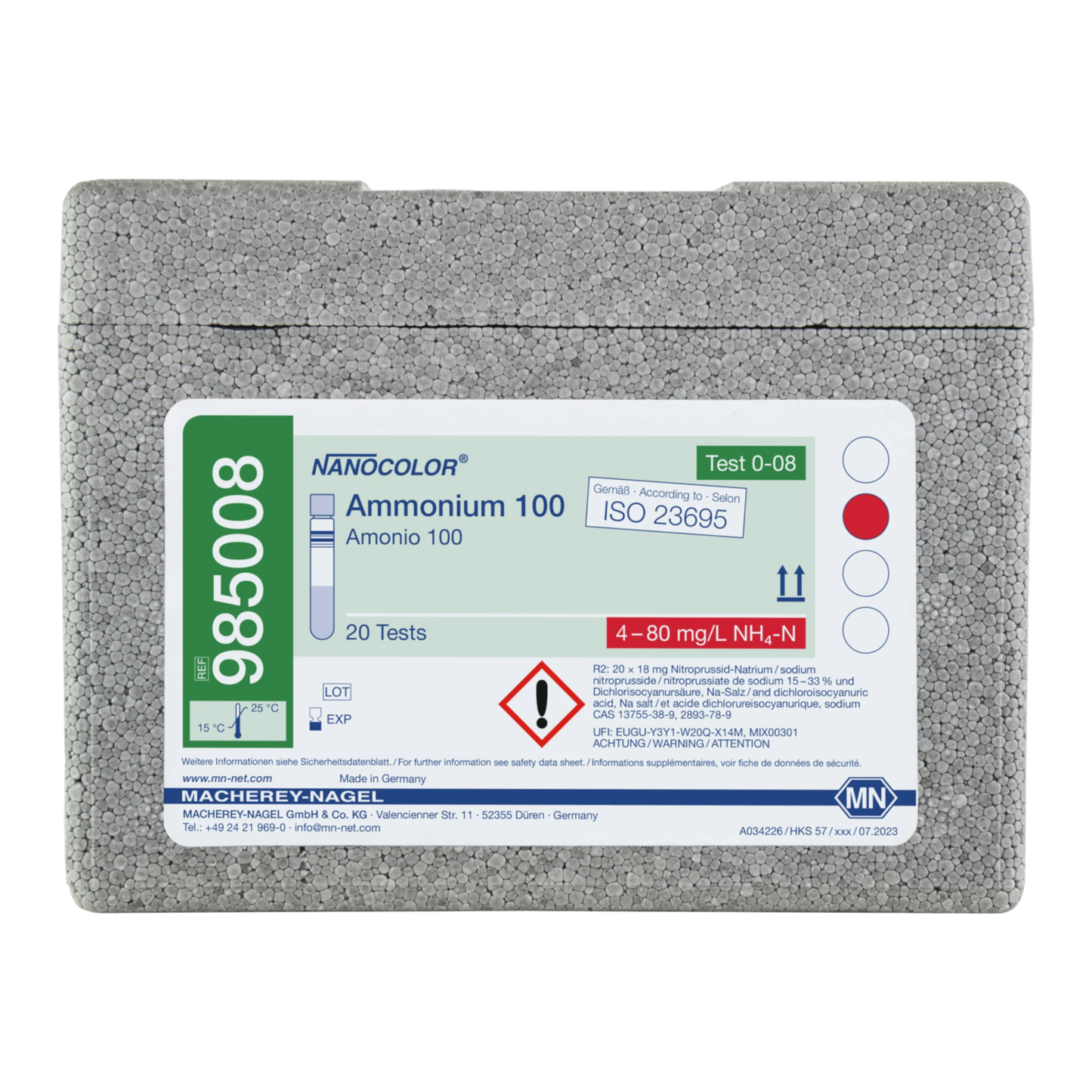 MACHEREY-NAGEL NANOCOLOR Rundküvettentest Ammonium 100 (985008)